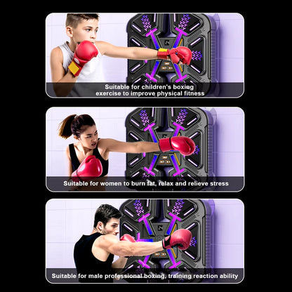 New Smart Music Boxing Machine Boxing Training Punching Equipment Adult Children Sports Fitness Home Music Boxing Wall Target