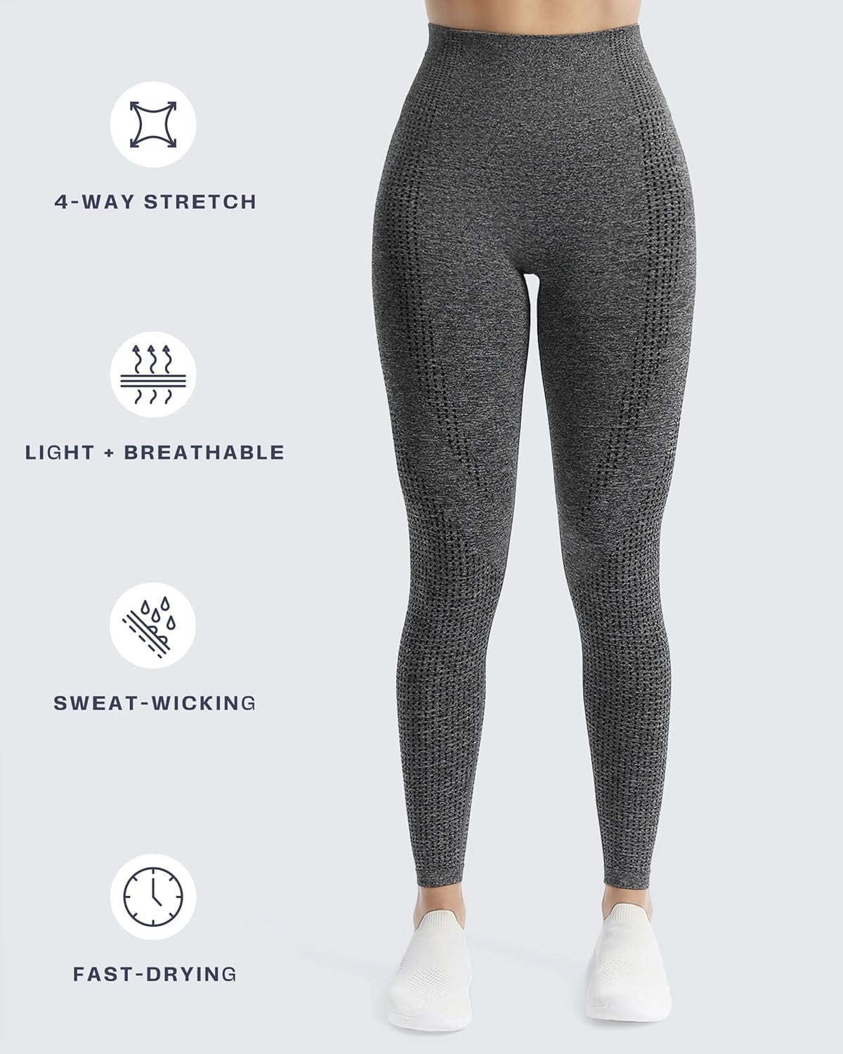 Women'S High Waist Workout Gym Vital Seamless Leggings Yoga Pants