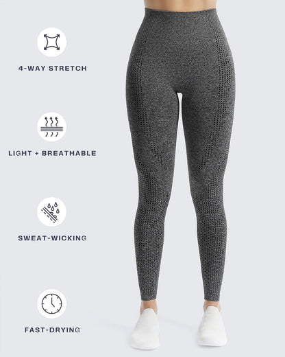 Women'S High Waist Workout Gym Vital Seamless Leggings Yoga Pants